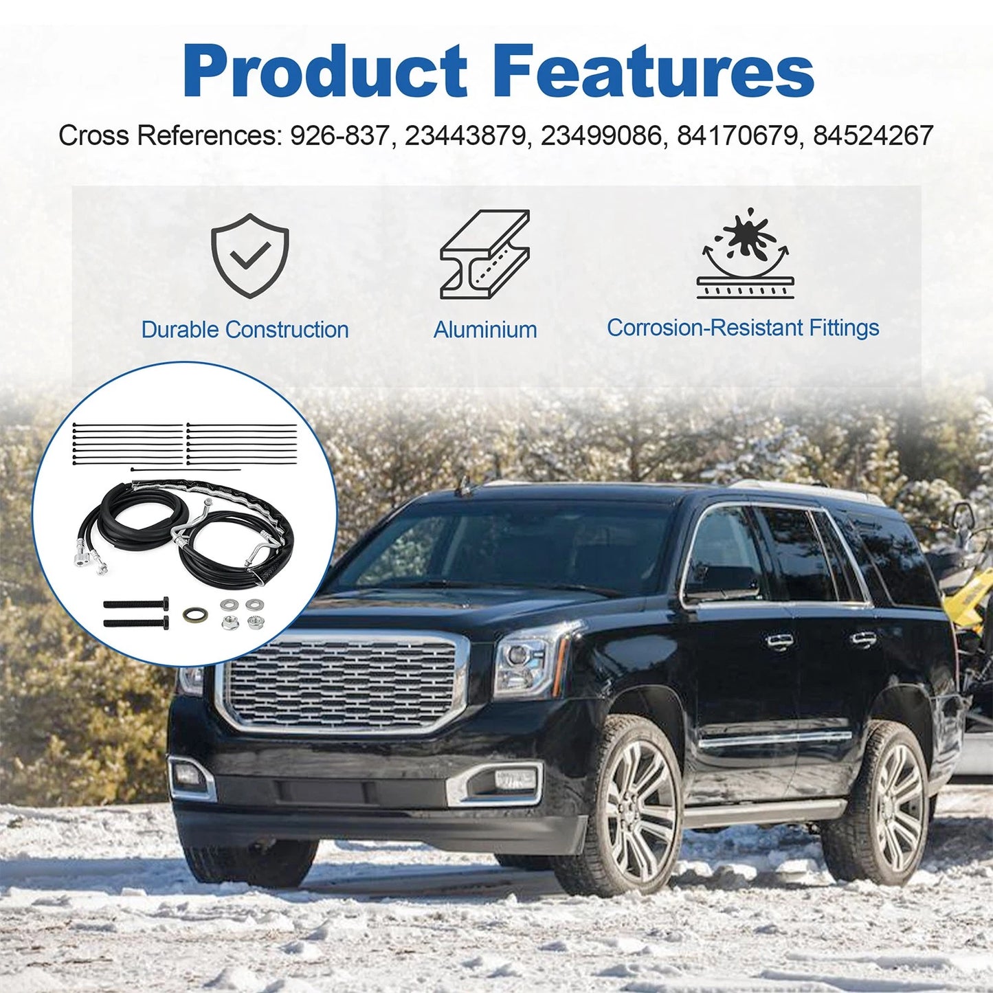 Rear A/C Line Kit for 2015-2019 Chevy Suburban, GMC Yukon XL, Cadillac Escalade