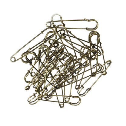 30Pcs/Set Large Heavy Duty Metal Safety Pins Brooch Pins DIY Sewing Tools