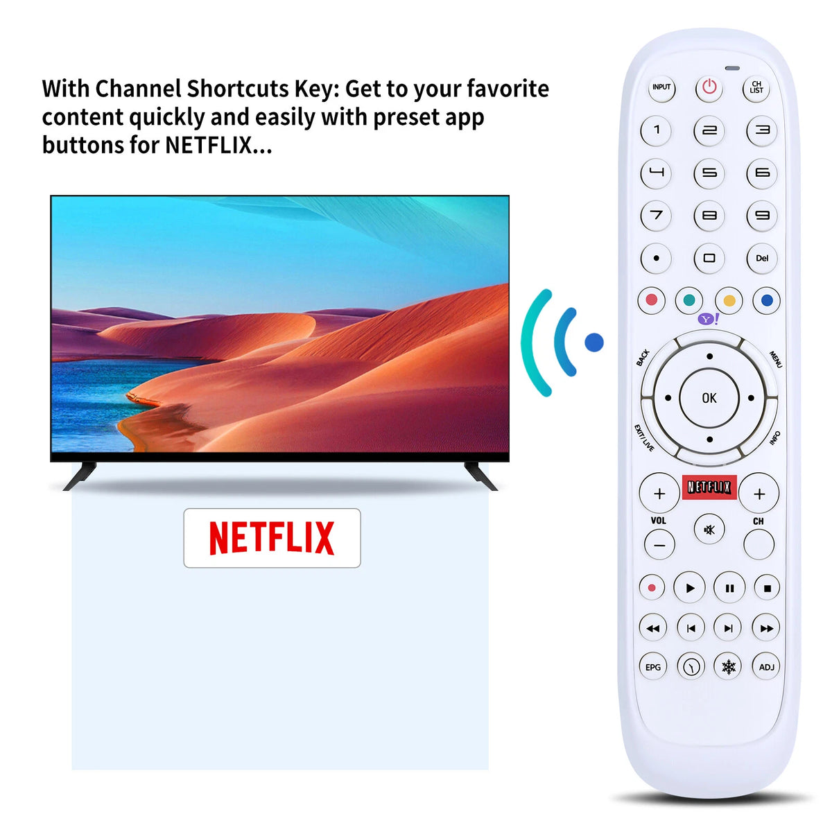 Replacement Remote Control For AOC LCD LED HDTV TV RC2414703/01B