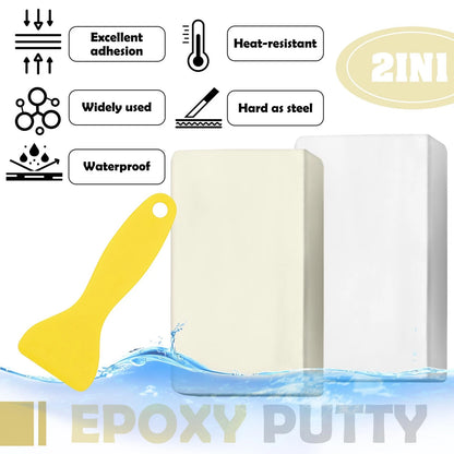 Epoxy Putty - 10oz Fast Repair Multipurpose Clay, Strong Adhesion 280g, White