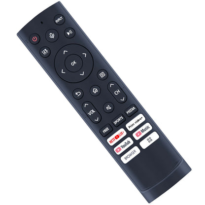 ERF3H90H Voice Replace Remote Control For Hisense Smart LCD TV with Youtube