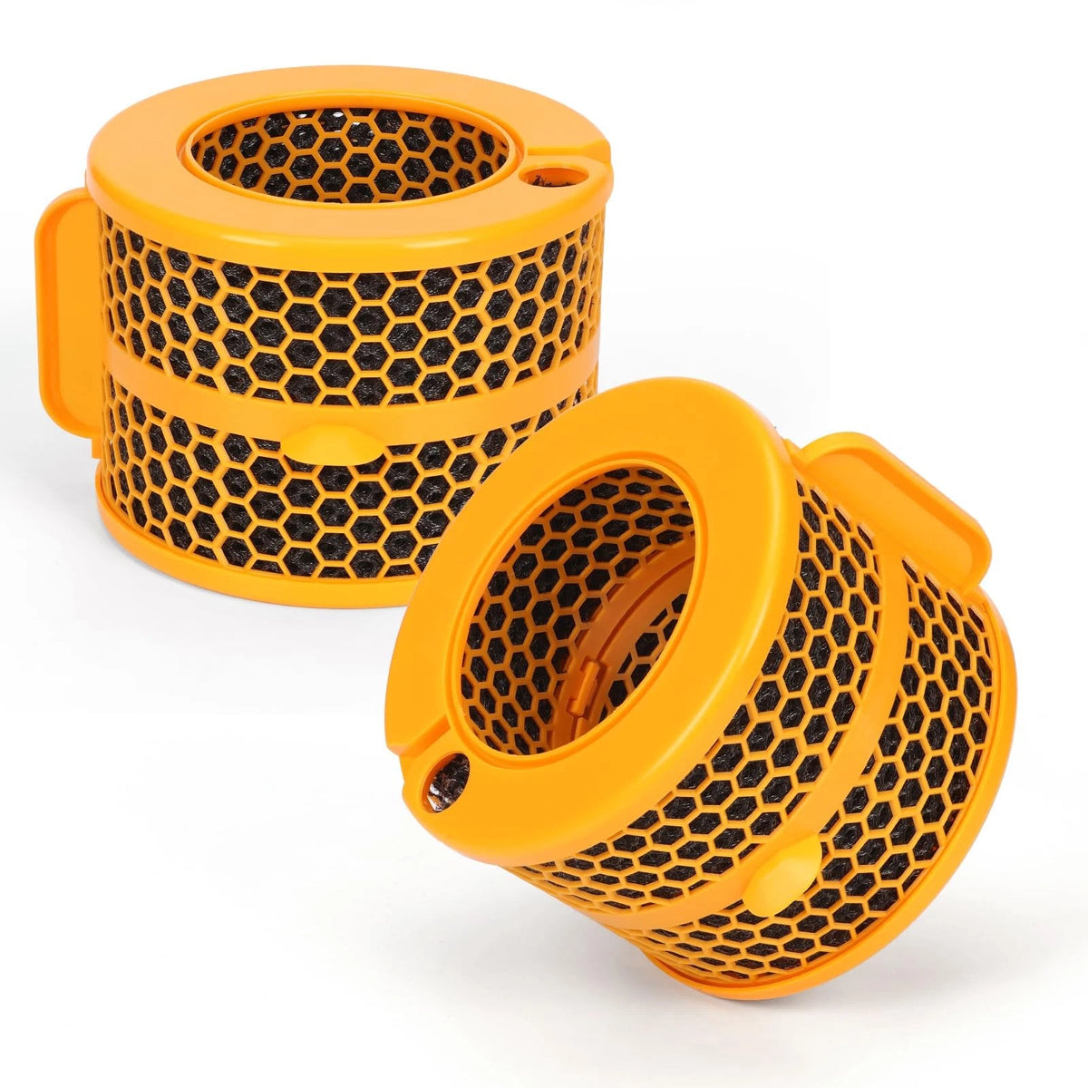 WYWY.Wide 2 Pack Air Purifier Carbon Fiber Evaporator Two Packs, Orange