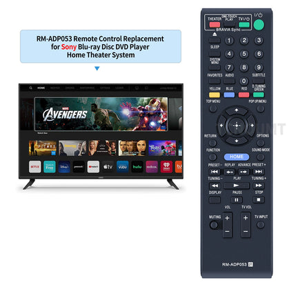 RM-ADP053 Remote Control For Sony Player BDV-E370 BDV-E470 BDV-E570