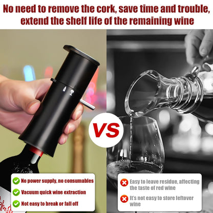 Vacuum Wine Dispenser, Multifunctional Aerator, Small, A1