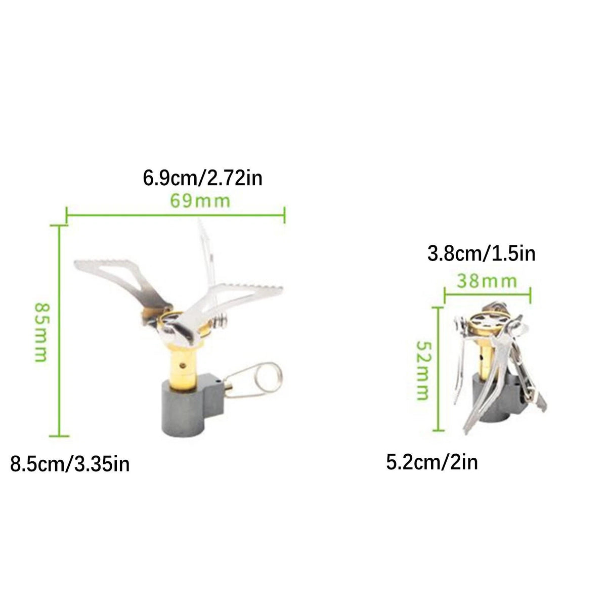 Foldable Aluminum Mini Ultralight Outdoor Camping Cook Burner Head Gas Stove
