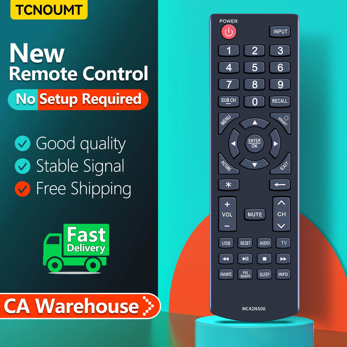 MC42NS00 For Sanyo TV Remote Control DP24E14 DP39D14 DP42D24 DP50E44 DP55D44