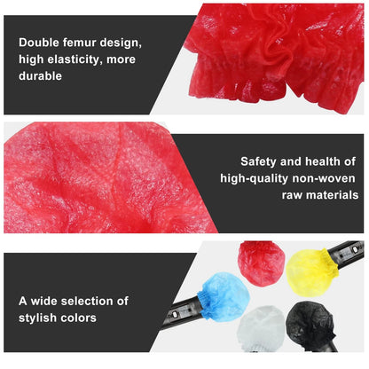 Waziaqoc 100 Pcs Disposable Microphone Hygiene Covers, Non-woven Mix color