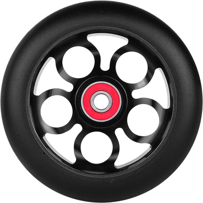 2pcs Replacement 100mm Pro Scooter Wheels with Abec 9 Bearings 100mm, A-Black