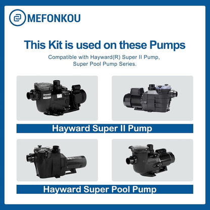 O-Ring Repair SP3000X Kit for Hayward(R) Super II Pump, Pool Pump black