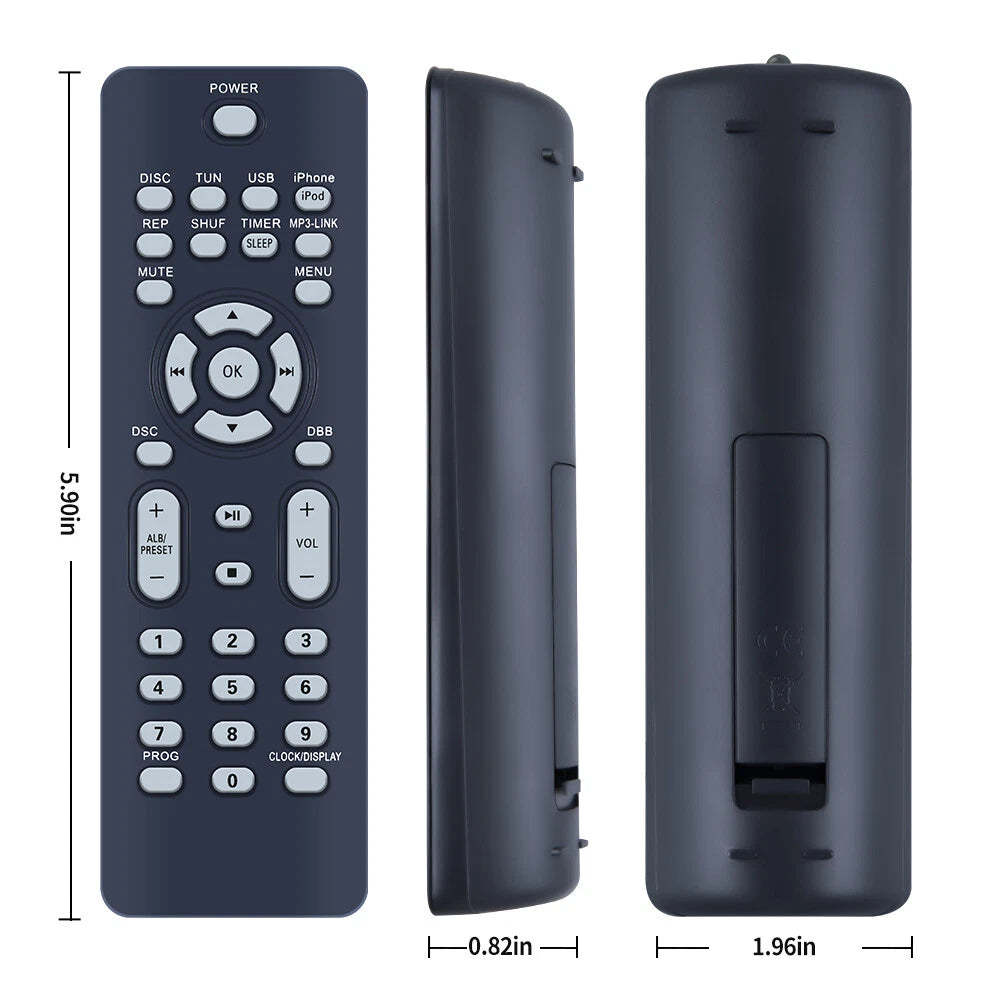 RC2023639/01 Remote Control For Philips Cube Micro Music System DCM109/37