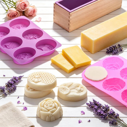 Soap Making Kit for Adults All-in-One Supplies Includes Purple