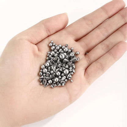 LORACOXS 48PCS Replacement Balls and 3/4/5/6MM, Ball&Spike 3-4-5-6MM