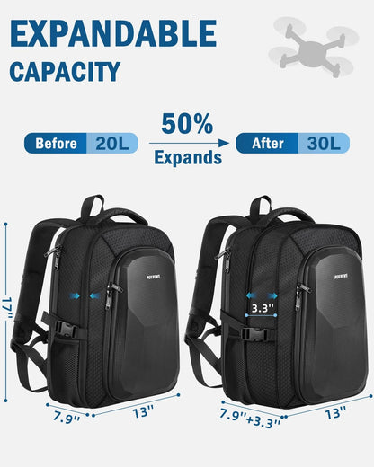 PEKREWS Case for Atom 2 Backpack (RC PTD 1) - One Size Fits All, Black