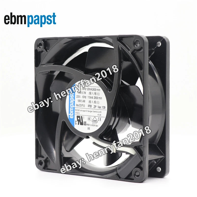 Ebmpapst 4656N Axial Cooling Fan 230VAC  120*120*38mm 19/18W 120/115mA Case Fan