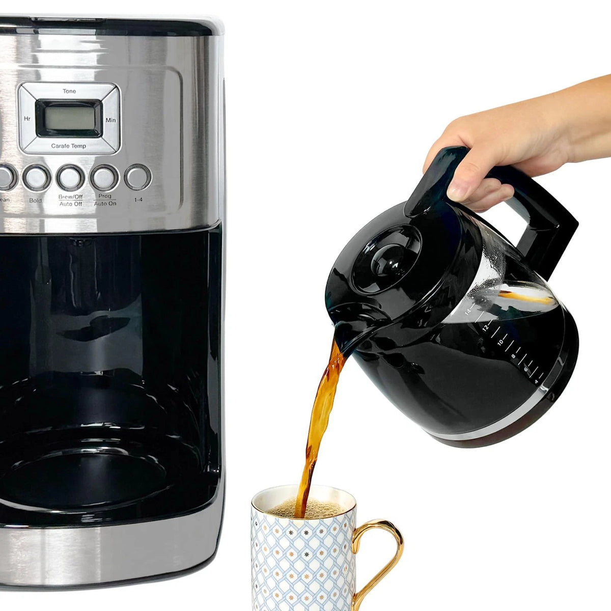 14-Cup Replacement Carafe Compatible with 14-CUP Coffee Carafe, Black
