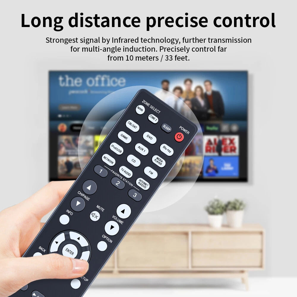 RC-1167 Remote Control For Denon AV Receiver AVR-E400 AVR-X2000 AVR-1913