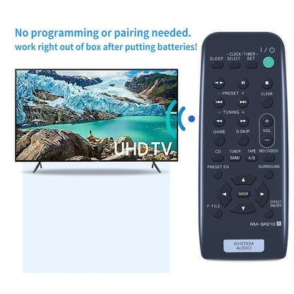 RM-SR210 Remote Control For Sony System Audio 147650311 HCD-RG70AV MHC-DX30