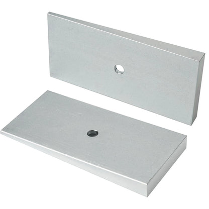 Steel Leaf Spring Shims 800061 2.5" Wide 4°Degree Sliver- Set of 2