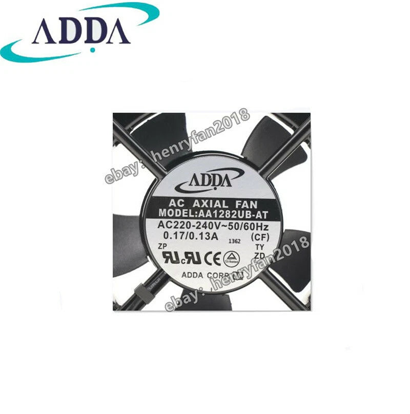 ADDA AA1282UB-AT Axial Fan AC 220/240V 0.17A 120*120*38MM High Speed Cooling Fan