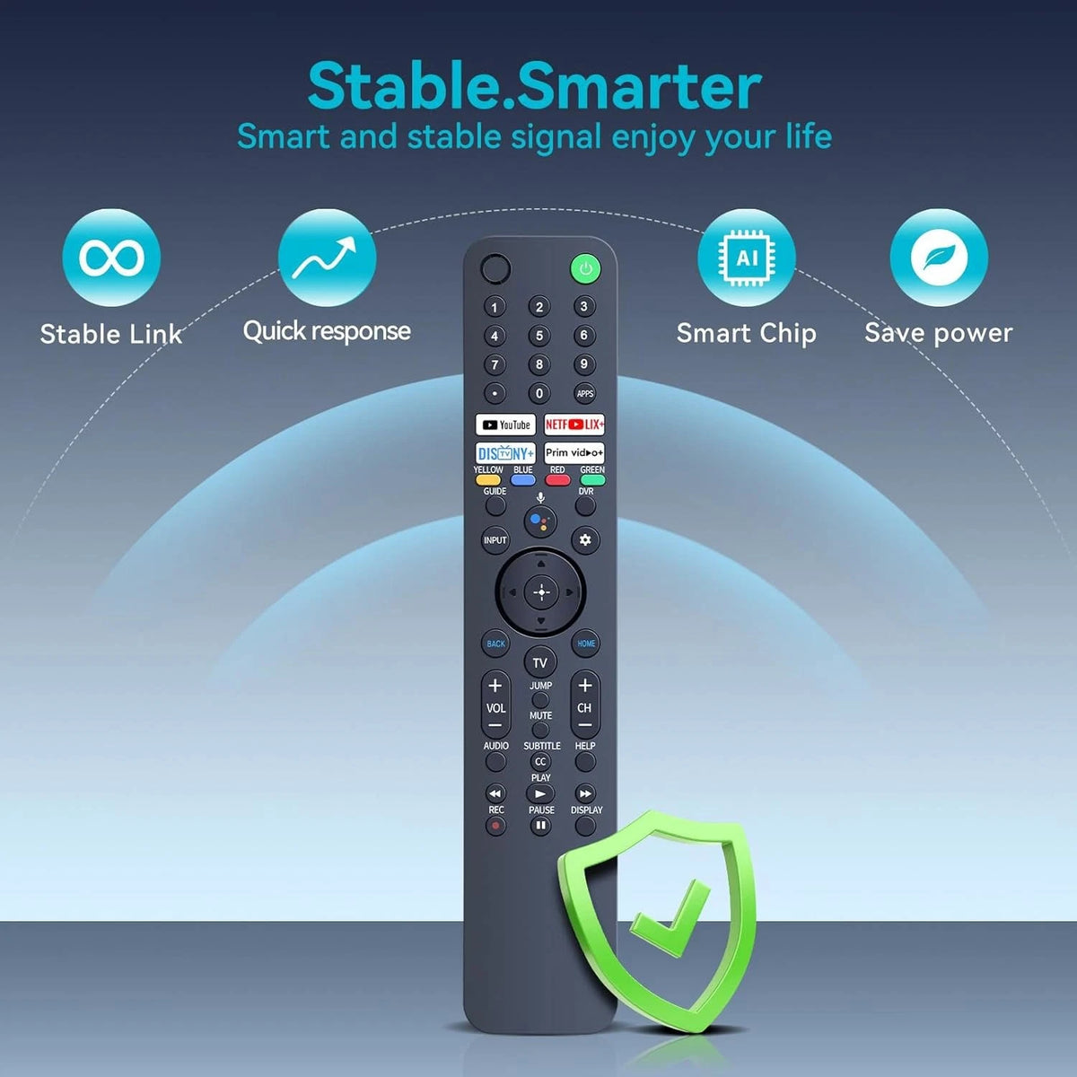 RMF-TX520U Remote Control For Sony Smart TV KD43X80J KD50X80J KD55X79J No Voice