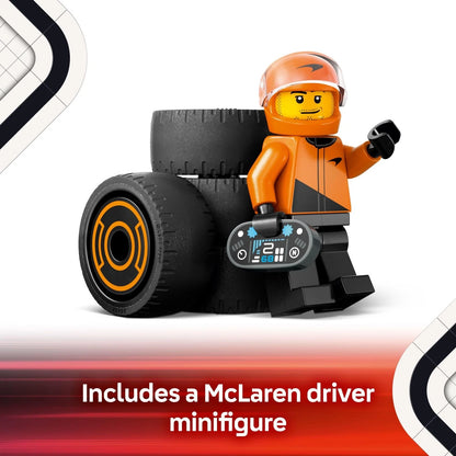 LEGO City F1 Driver with McLaren Race Car Toy - Model Building Multicolor