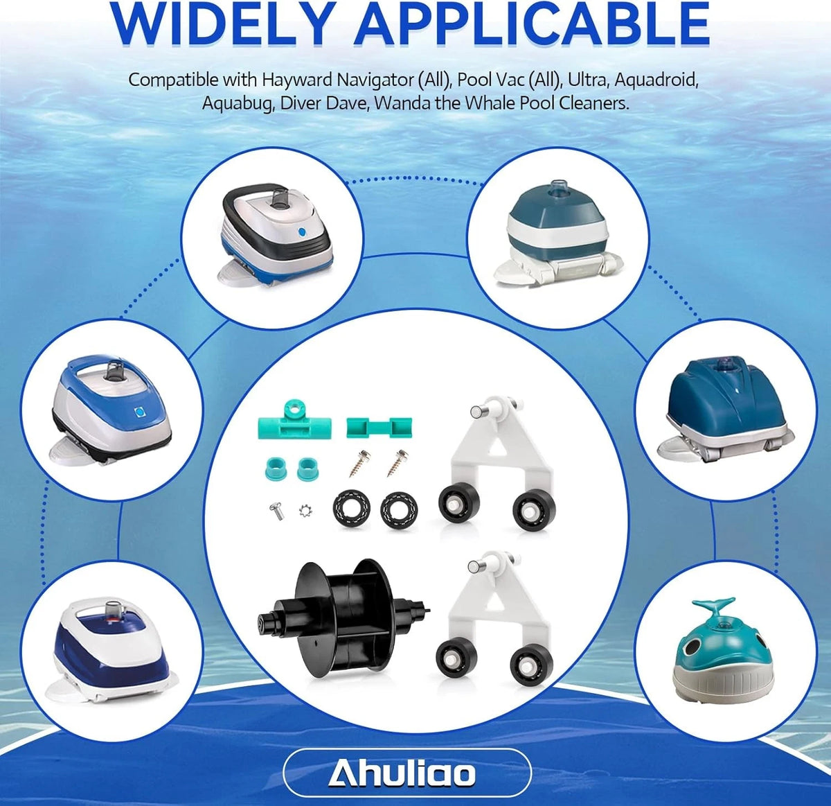 AXV621DAT Pool Cleaner Parts for Hayward Vacuum (All), Navigator Black