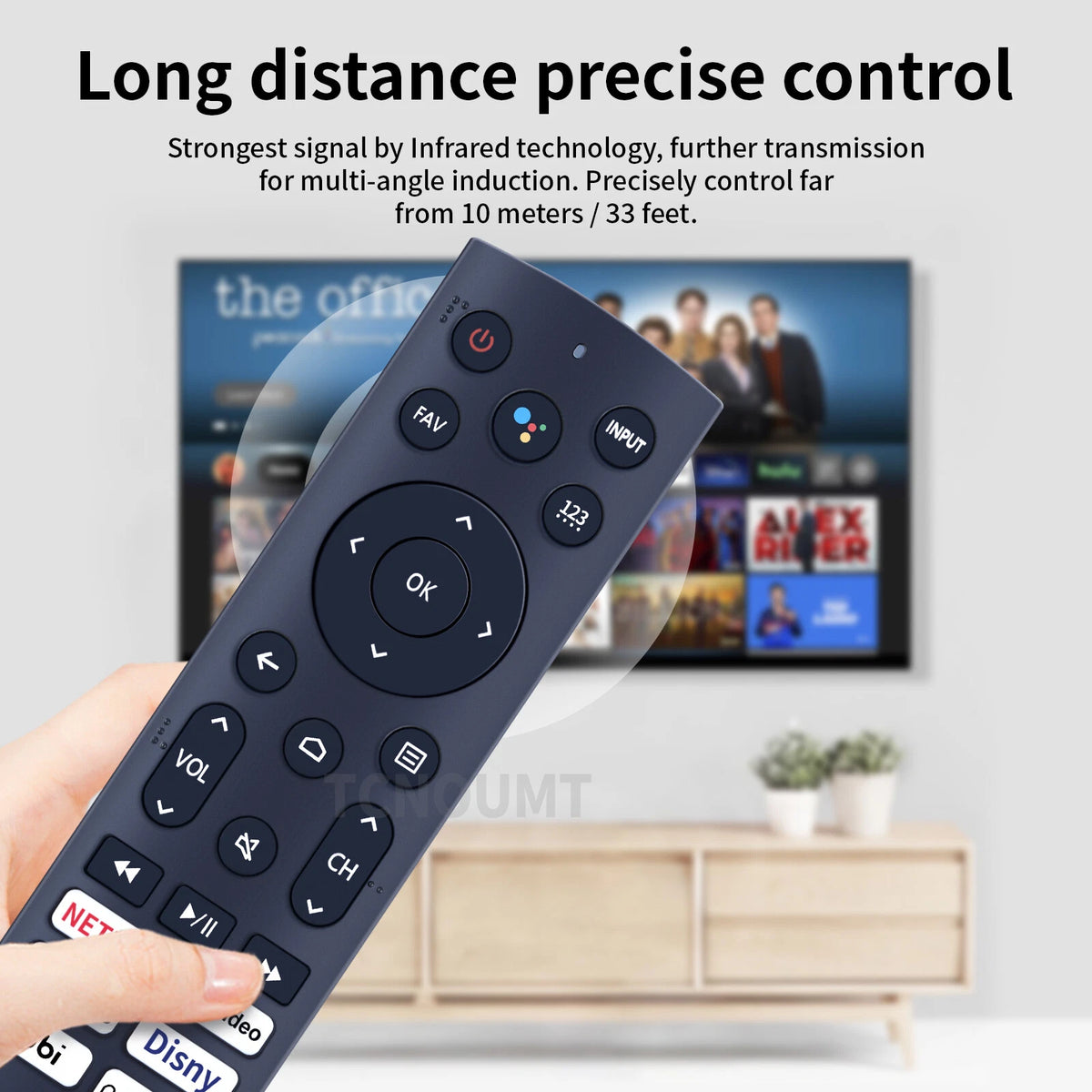 ERF3A90 Remote Control For Hisense Smart TV ERF3M90H ERF3V90H