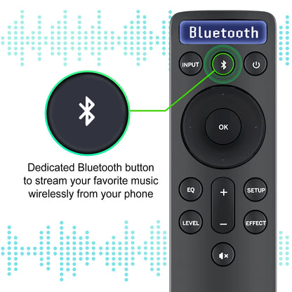 Remote Control For Vizio SoundBar D512-H 1023-0000257 D21-H D51-H D512-H D510-H