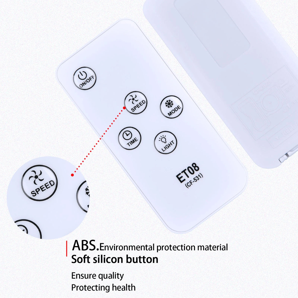 Remote Control For JOUJBAIL ET08 CF-531 Portable Air conditioner/cooling Fan