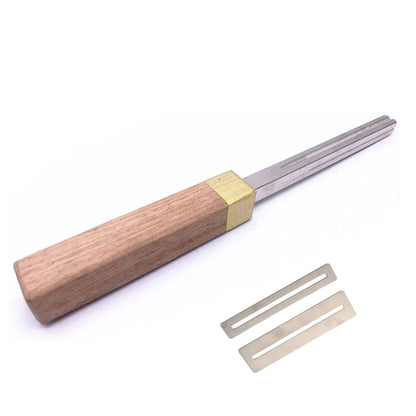 4-Gauge Slot Guitar Fret Crowning File Tool With 2 Neck Protection Sheets A