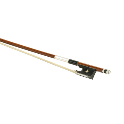 MI&VI NB-510 Brazilwood Violin Bow 4/4 (Full Size) with 4/4, silver