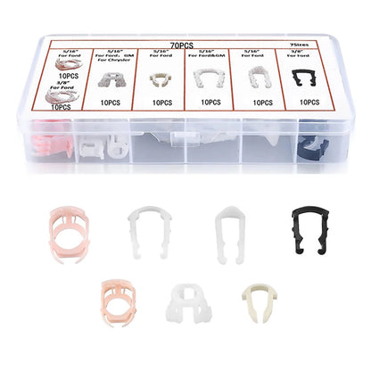 70* Fuel Line Retainer Clip Assortment Replacement For Ford Car Accessories