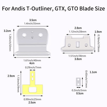 1PCS Blade Kit Replacement Clipper Trimmer Assembly Compatible For Andis Go