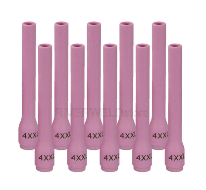RIVERWELD TIG Alumina Nozzles Ceramic Cups Long 796F79XXL 1/4" 6.5mm, Pink
