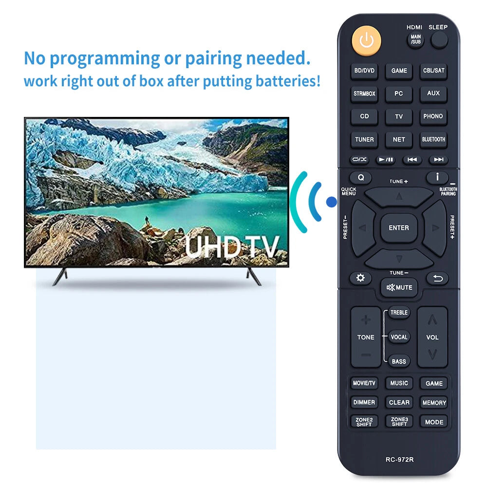 RC-972R For Onkyo AV Receiver Remote Control TX-NR696 TX-NR797 TX-RZ840