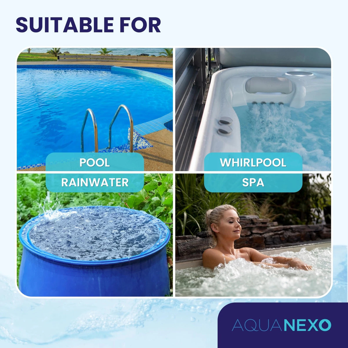 AQUANEXO Test Tablets for Pool Chlorine DPD 1, Selectable: 60x / 120x, Hot...