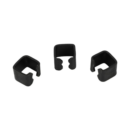 6 Pieces Jack Hoop Claw Clamp Clips, 6mm & 8mm 2T Horizontal Car Floor Black