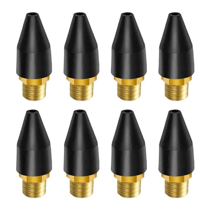 8PCS Blow Gun Rubber Tip, Air Nozzle with 1/8" NPT Male for Air Compressor