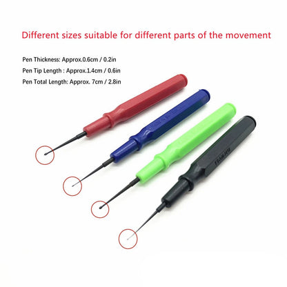 4Pcs Lubricant Precision Oiler Oil Pin Pen Needle Watch Jeweler Repair Tools rr