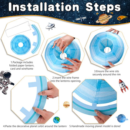 Outer Space Birthday Party Decorations Themed Blue, Black