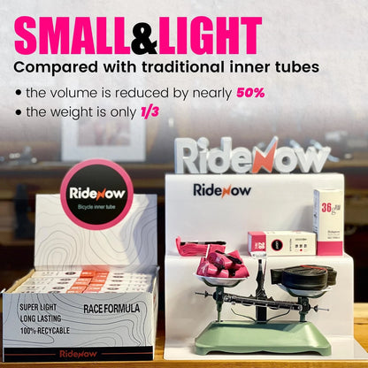 RideNow BMX Inner Tube 16",18",20" 18''/1.9-2.5 36g-2Pack, 2 pack 45mm valve