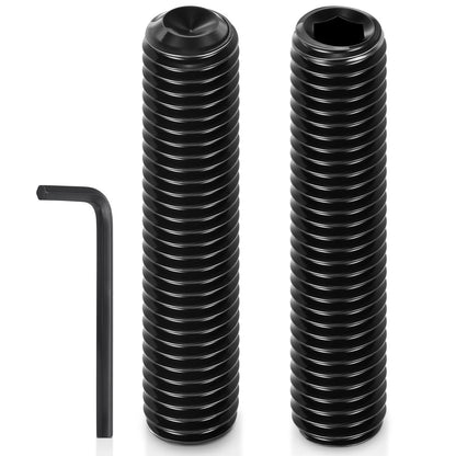 Kozelo 15Pcs Cup Point Socket Set Screws-M8-1.25x45 Carbon M8-1.25x45, Black