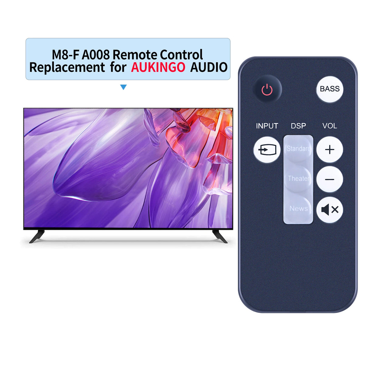 Remote Control For Insignia RMC-SB212 SoundBar Home Theater Speaker System
