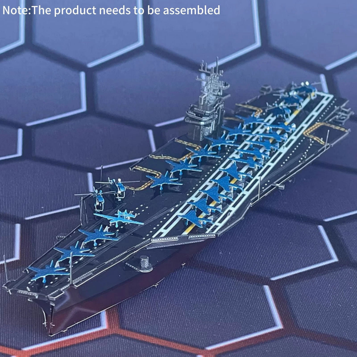 DIY Metal 1/1500 Scale USS Roosevelt Aircraft Carrier CVN-71 Model Kit Gift