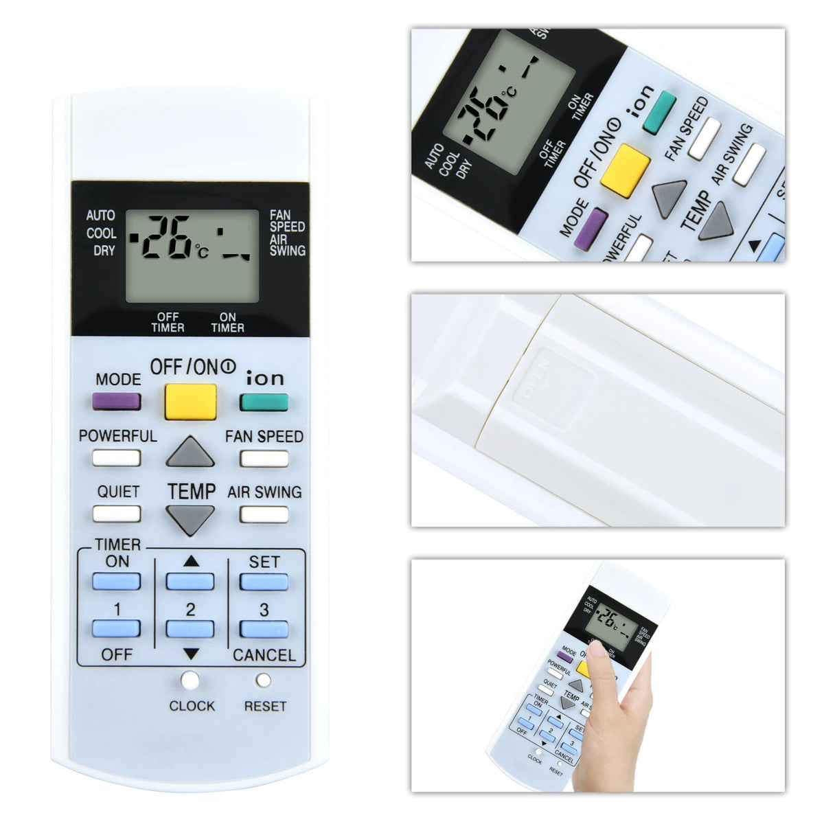 A75C3299 Remote Control For Panasonic Air Conditioner A75C2654 A75C2600 A75C2606