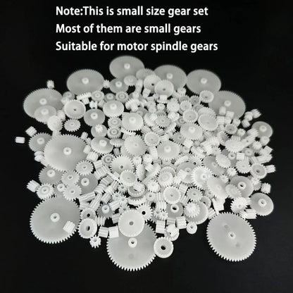 200PCS Module 0.5 Plastic Gear Single Spindle Small Motor White