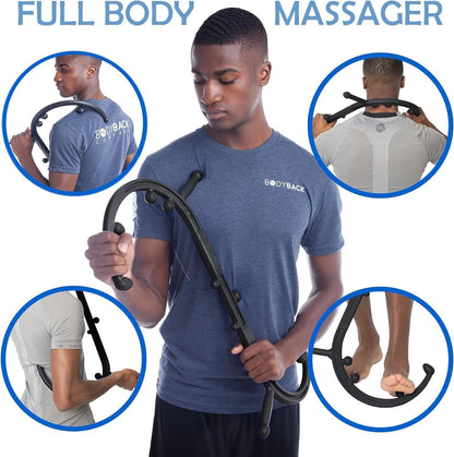 Body Back Buddy Classic USA Made Handheld Massage Cane - Full Classic, Black