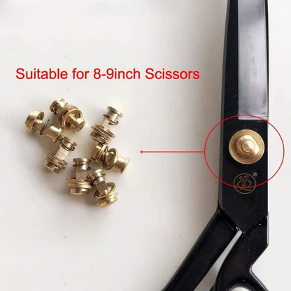 TorSor 3 Pack Tailor Scissors Pivot Bolt and Nut Replacement Central Copper