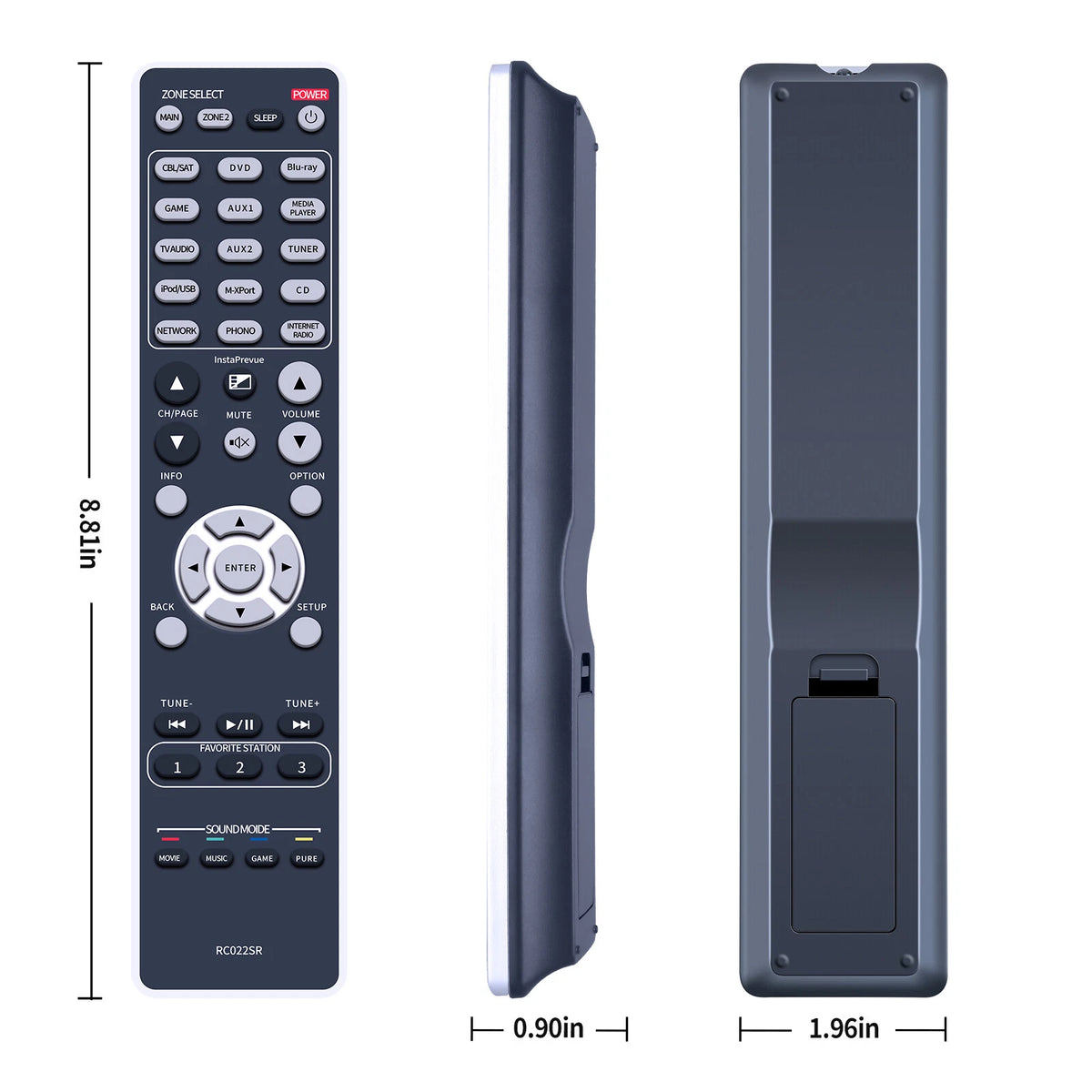 RC022SR Remote Control For Marantz AV Receiver 30701014300AM SR6008