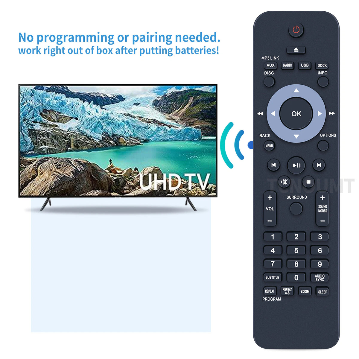 Remote Control For Philips Home Theater System TV HTS8100 HTS8140 HTS6515